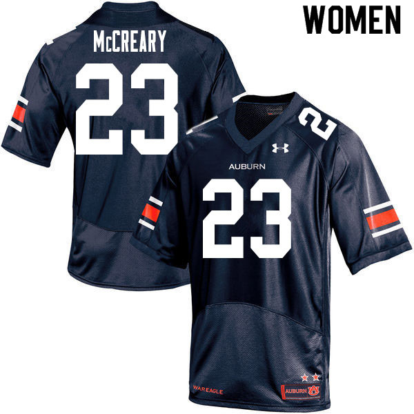 Women #23 Roger McCreary Auburn Tigers College Football Jerseys Sale-Navy